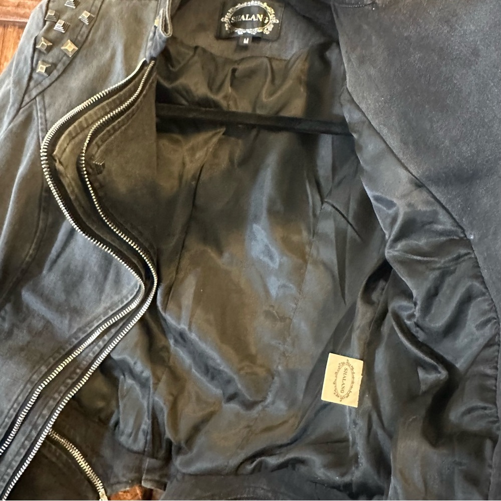 Studded Black Women's Jacket - Picture 15 of 16